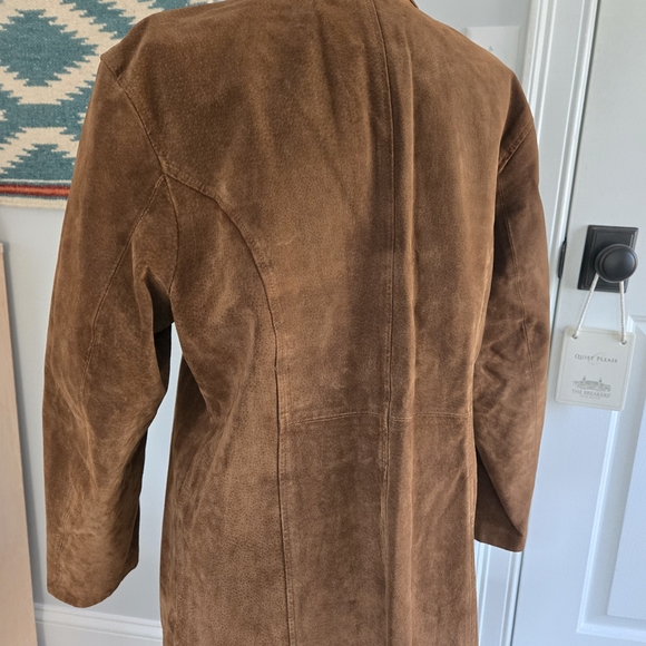 Wilsons Leather Tan Suede Leather Jacket Coat Size Large - Picture 6 of 9